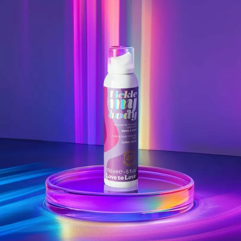 TICKLE MY BODY - MASSAGE FOAM - COTTON CANDY 150ML / 5FL.OZ. - Image 2