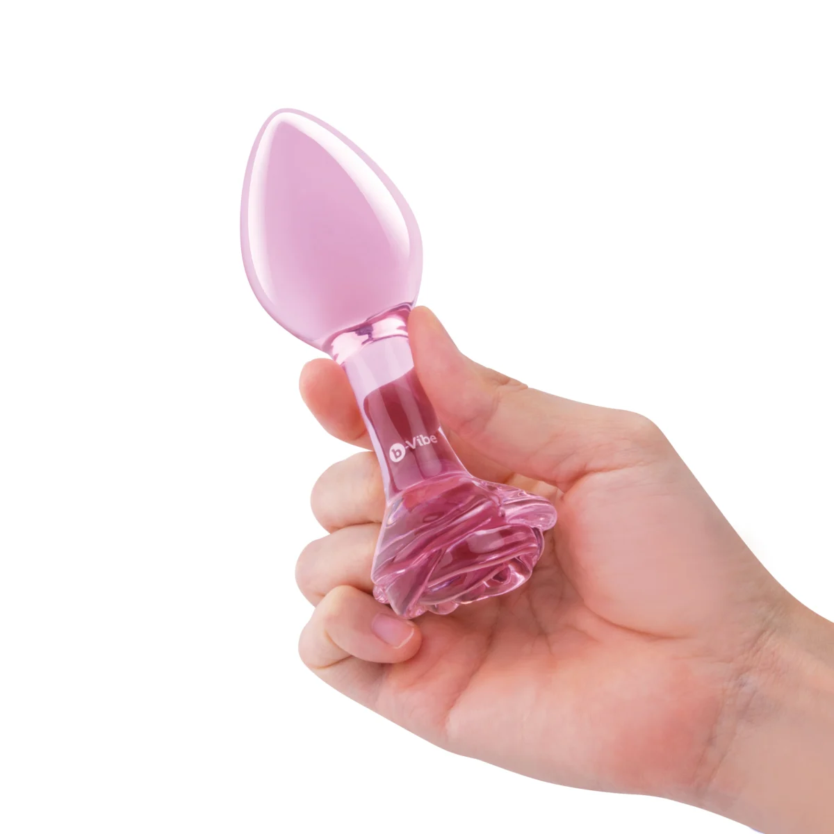 Pink Roses Glass Butt Plug Training Set - Image 3