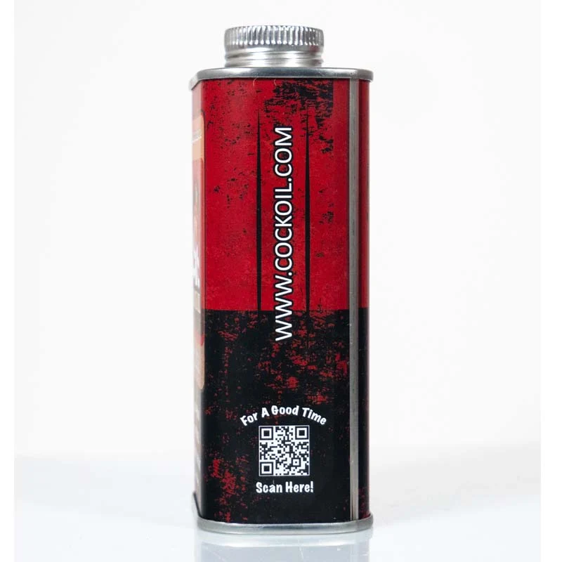 Cock Oil Water-Based Lubricant – Metal Can with Inner Plastic Liner 9 oz - Image 4