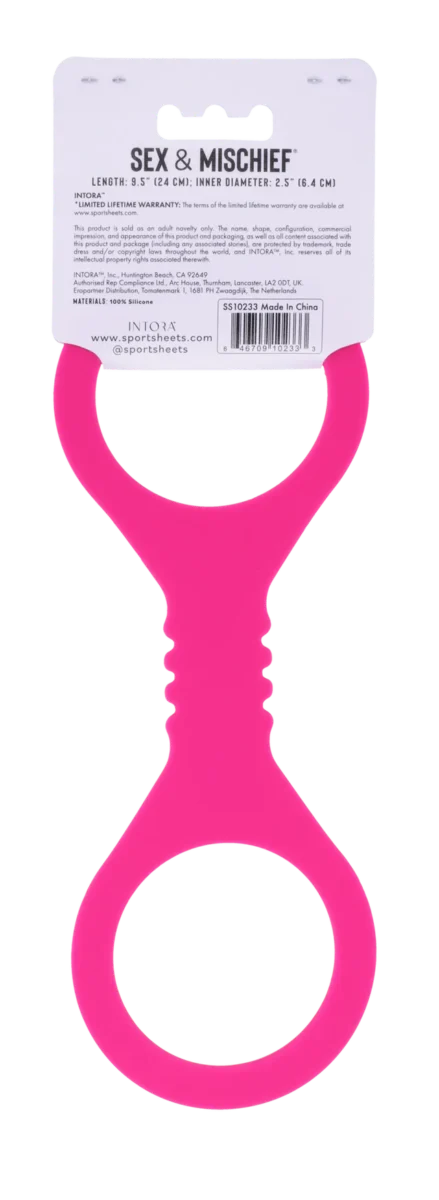 Small Hot Pink Silicone Cuffs - Image 6
