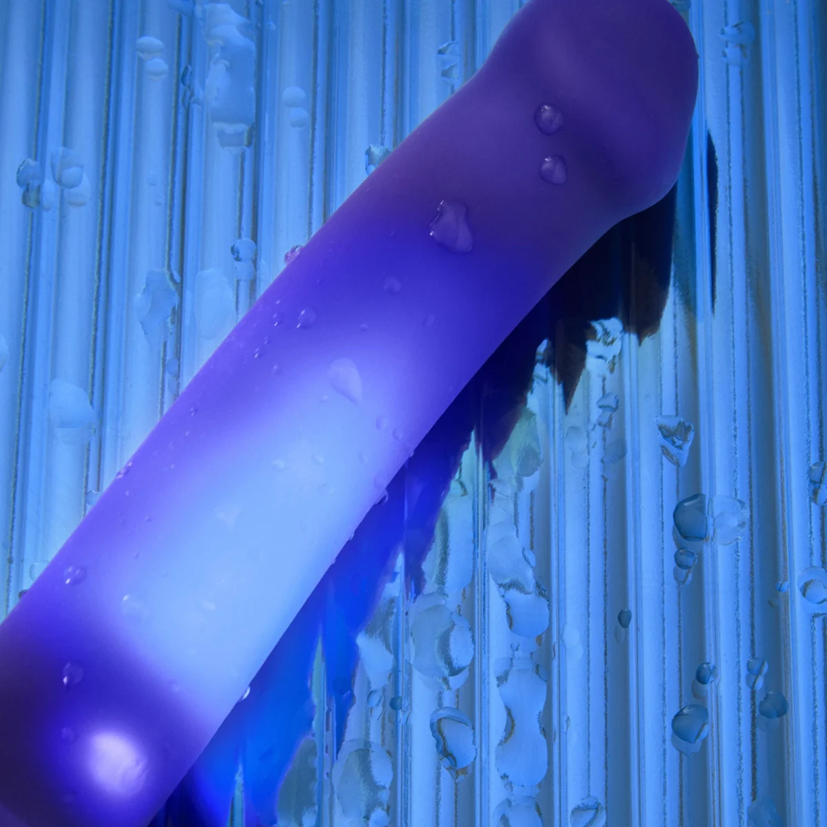 GLOW-LED DILDO PURPLE - M – Image 6