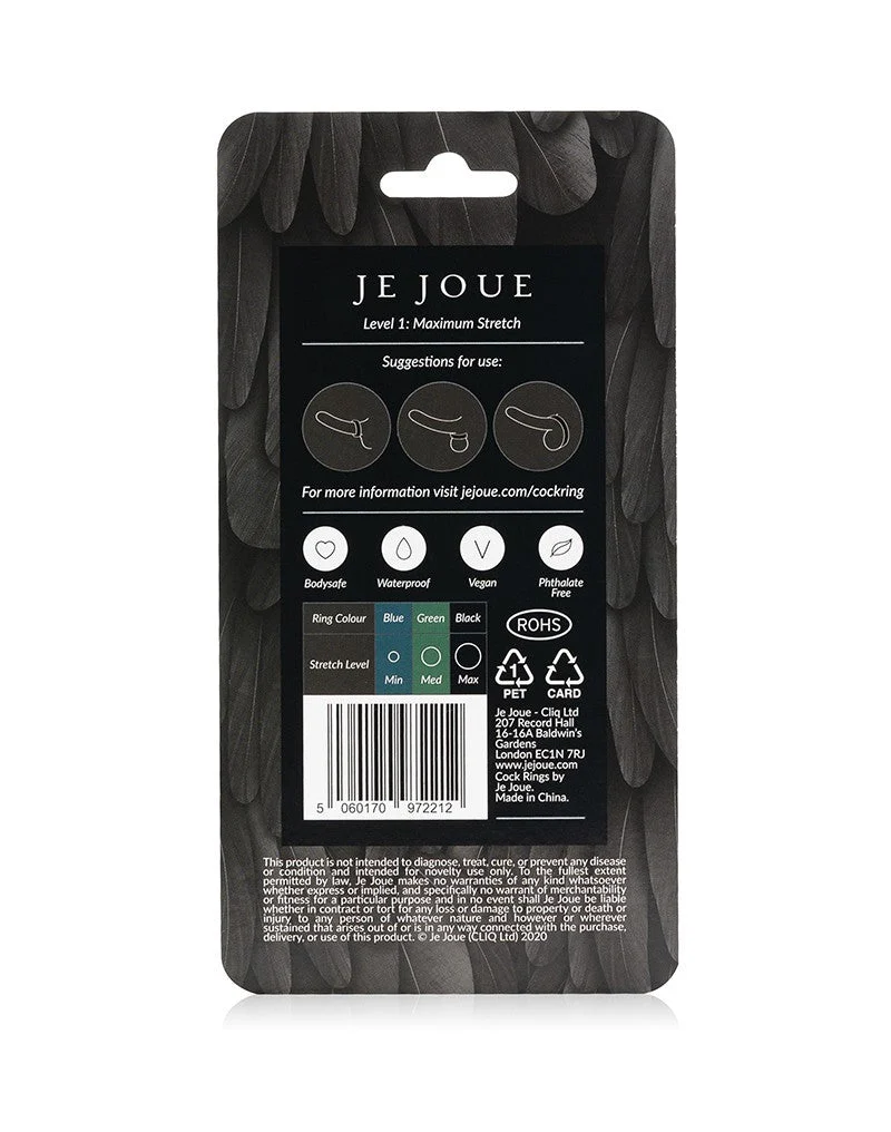 Black Silicone C-Ring - Maximum Stretch – Image 3