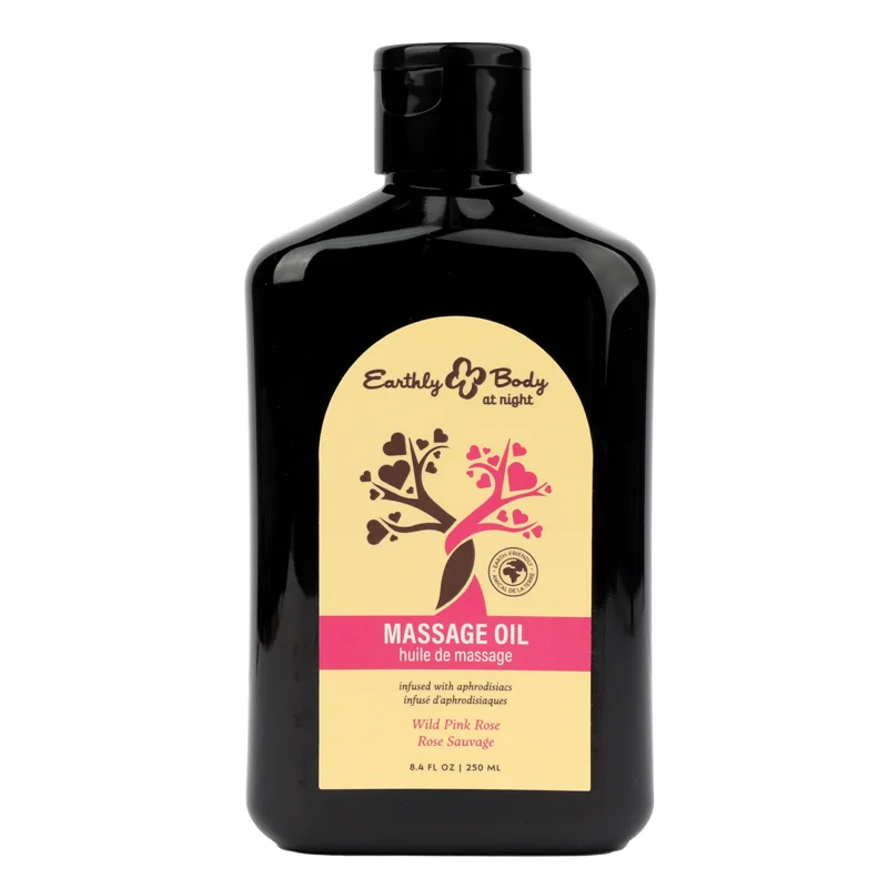 At Night Massage Oil 8.4oz/250ml in Wild Pink Rose