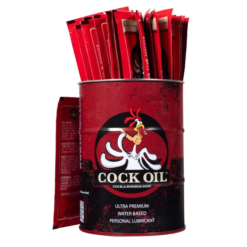 Collector’s Edition Cock Oil Branded Drum – With 25 Foil Packets - Image 2
