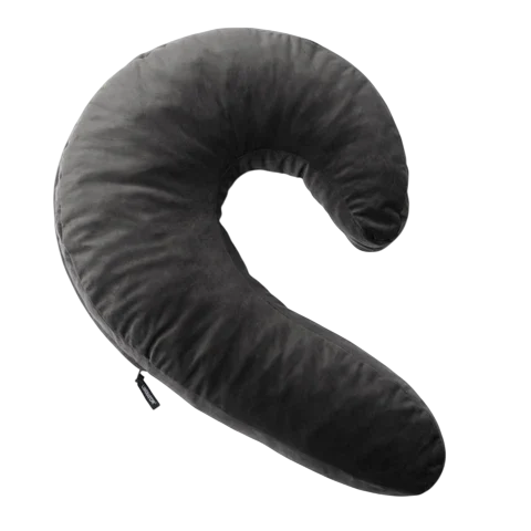 Lune Side Snuggle Pillow with Palm Vibrator Black