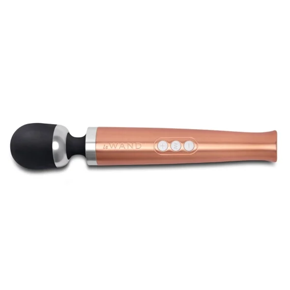 Die Cast Rechargeable Vibrating Massager - Rose Gold - Image 5