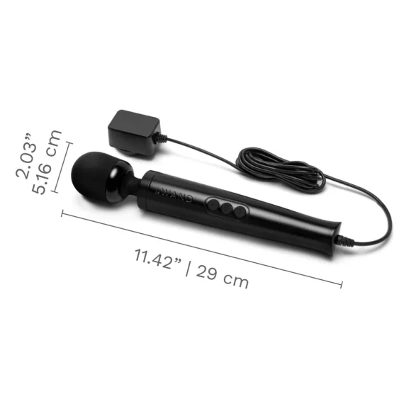 Die Cast Plug-In Vibrating Massager - Black – Image 7
