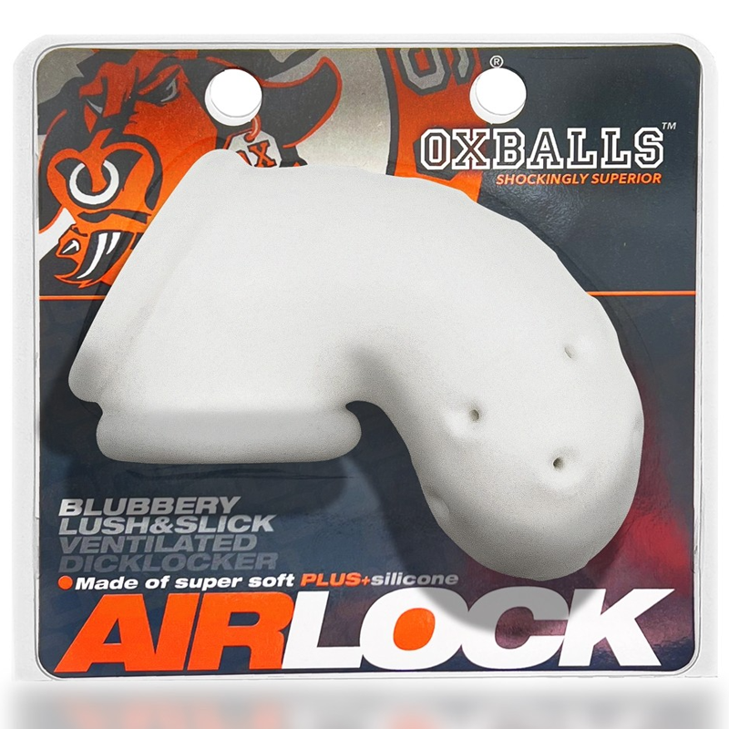 AIRLOCK, air-lite vented chastity, WHITE ICE – Image 2