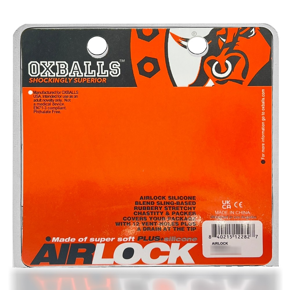 AIRLOCK, air-lite vented chastity, WHITE ICE – Image 3