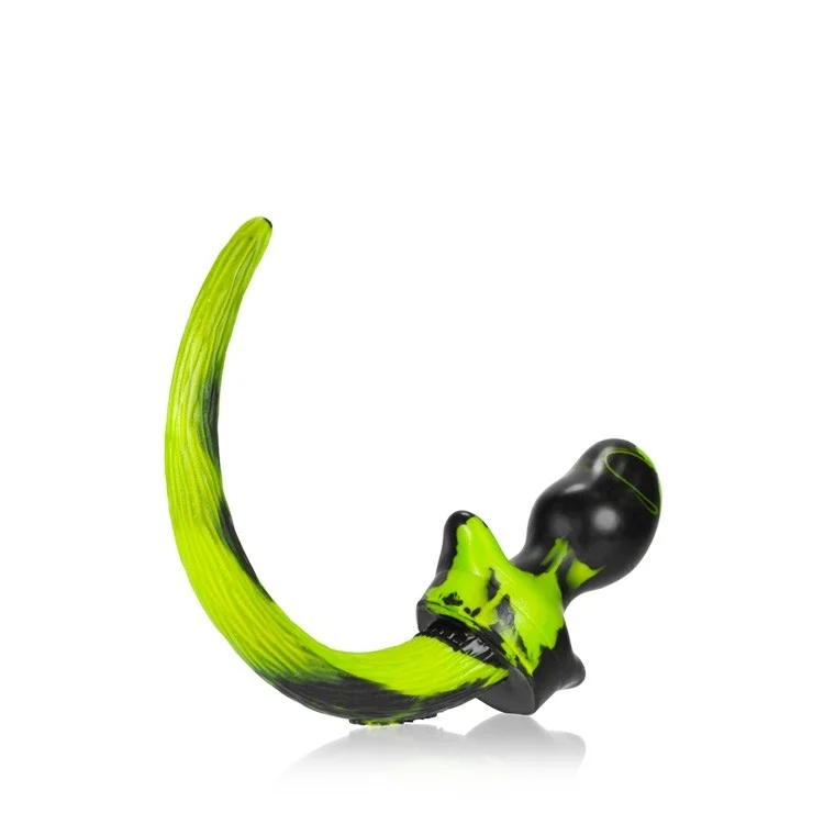 BEAGLE, puppy tail buttplug, ACID SWIRL, Medium – Image 2
