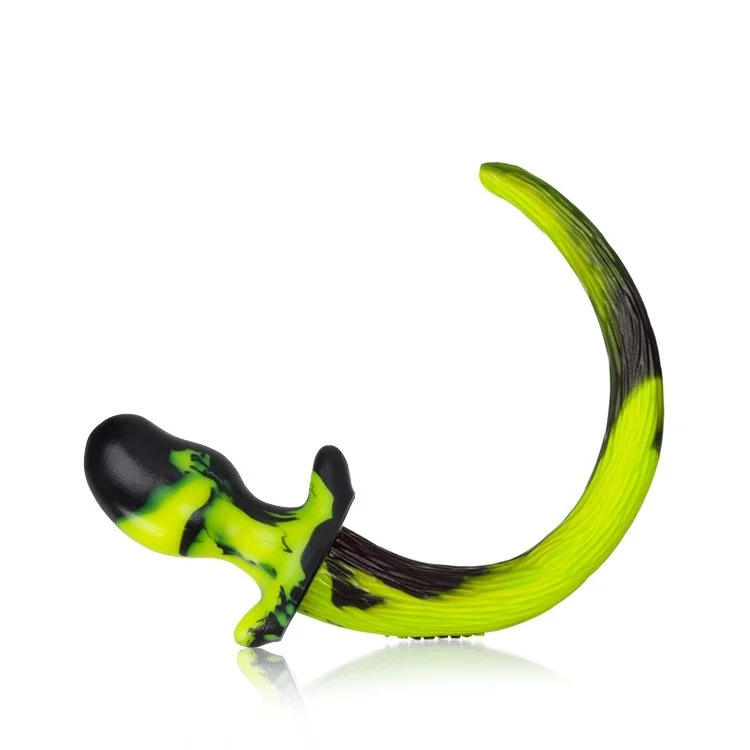 BEAGLE, puppy tail buttplug, ACID SWIRL, Medium – Image 3