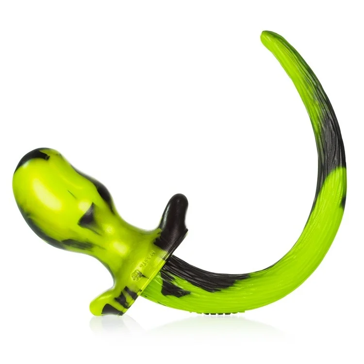 BEAGLE, puppy tail buttplug, ACID SWIRL, Medium – Image 4