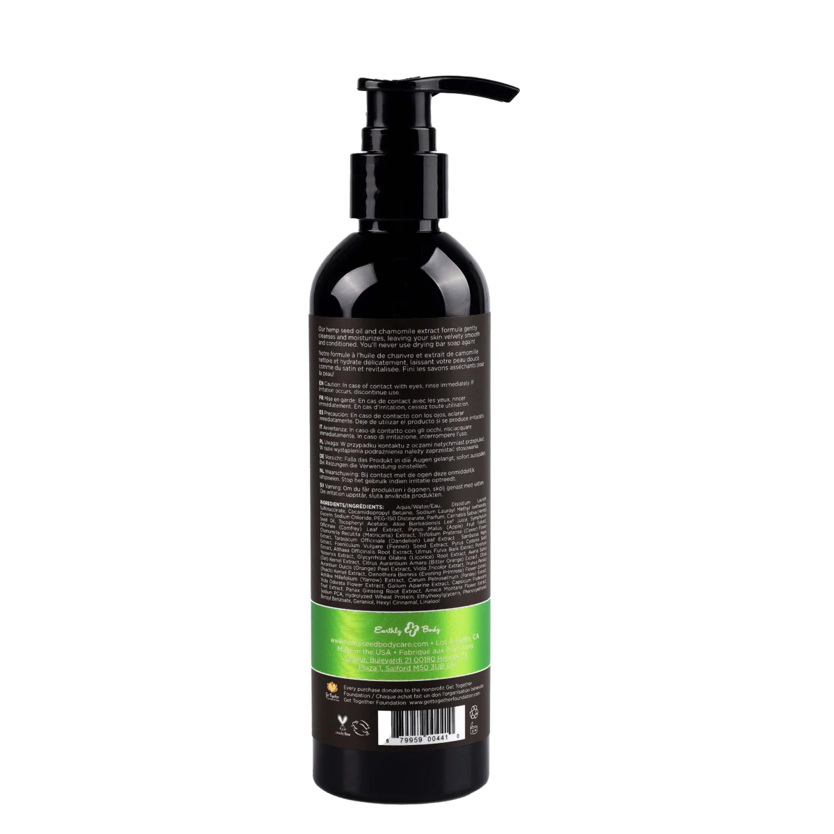 Hemp Seed Bath & Shower Gel Naked in the Woods 8 fl oz / 237 ml – Image 2
