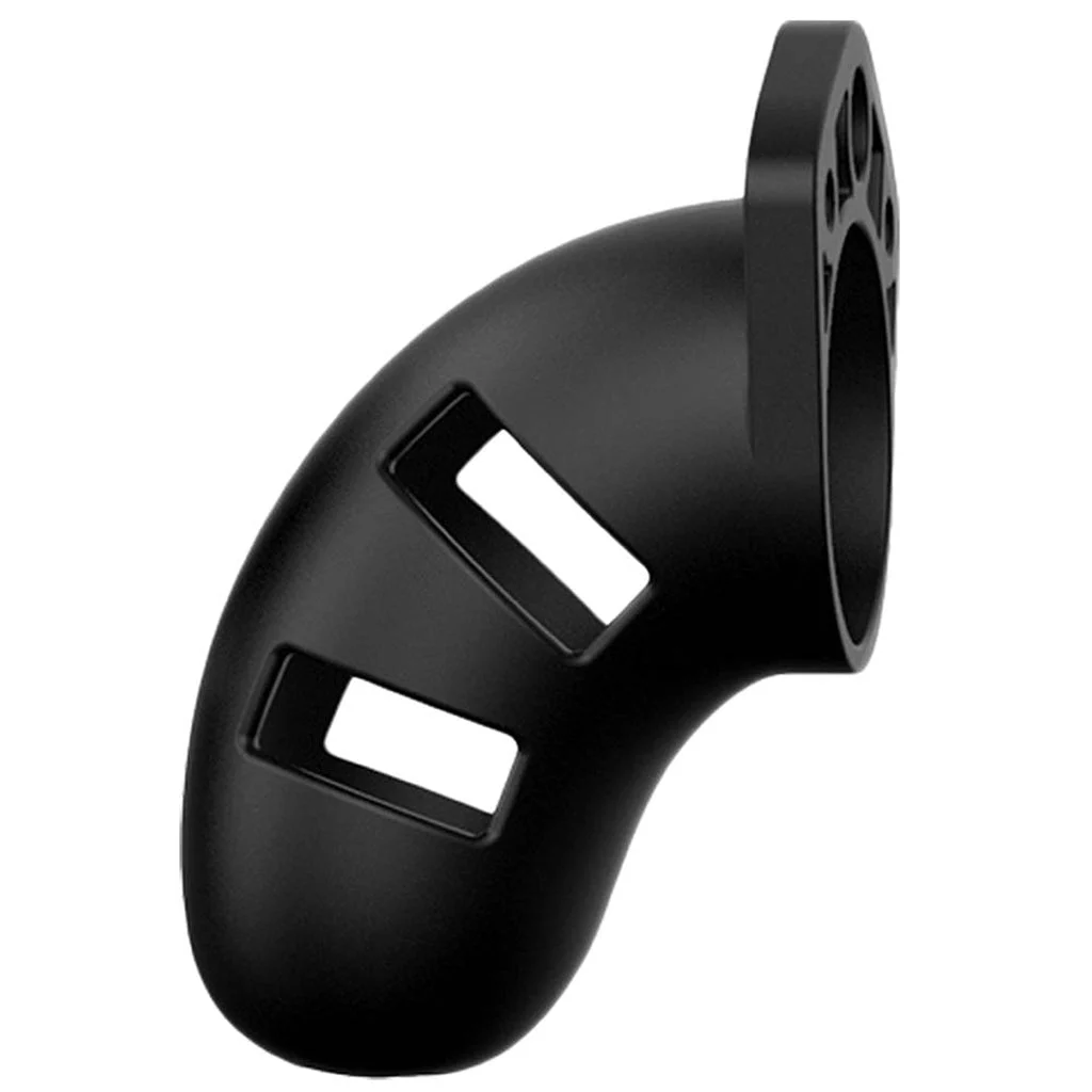 ManCage 20 3.5 Inch Silicone Cock Cage in Black – Image 2