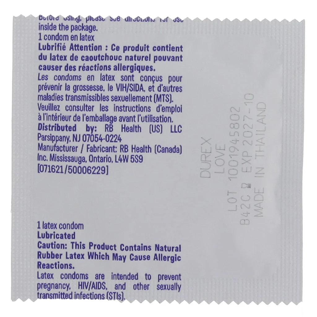 Love Lubricated Condoms in 4 Pack - Image 5
