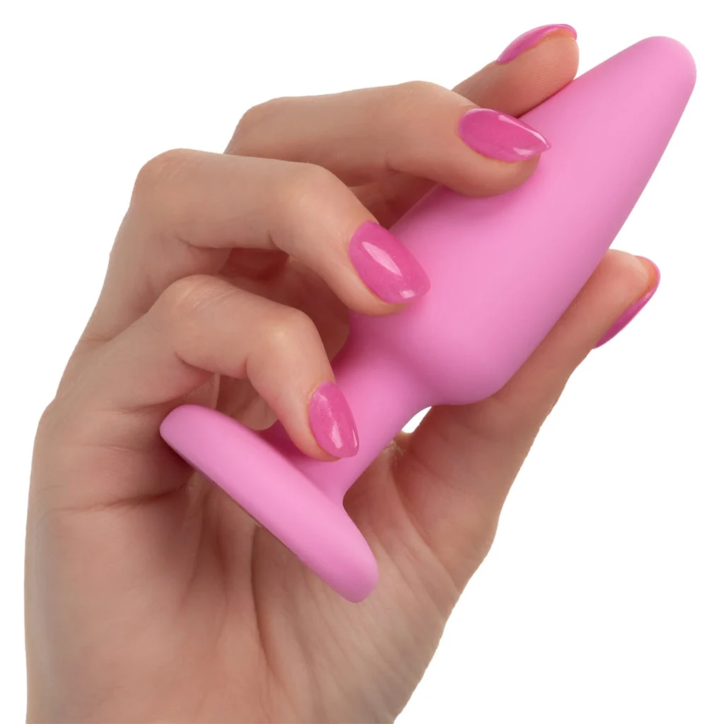 First Time Crystal Booty Anal Plug Set in Pink - Image 7