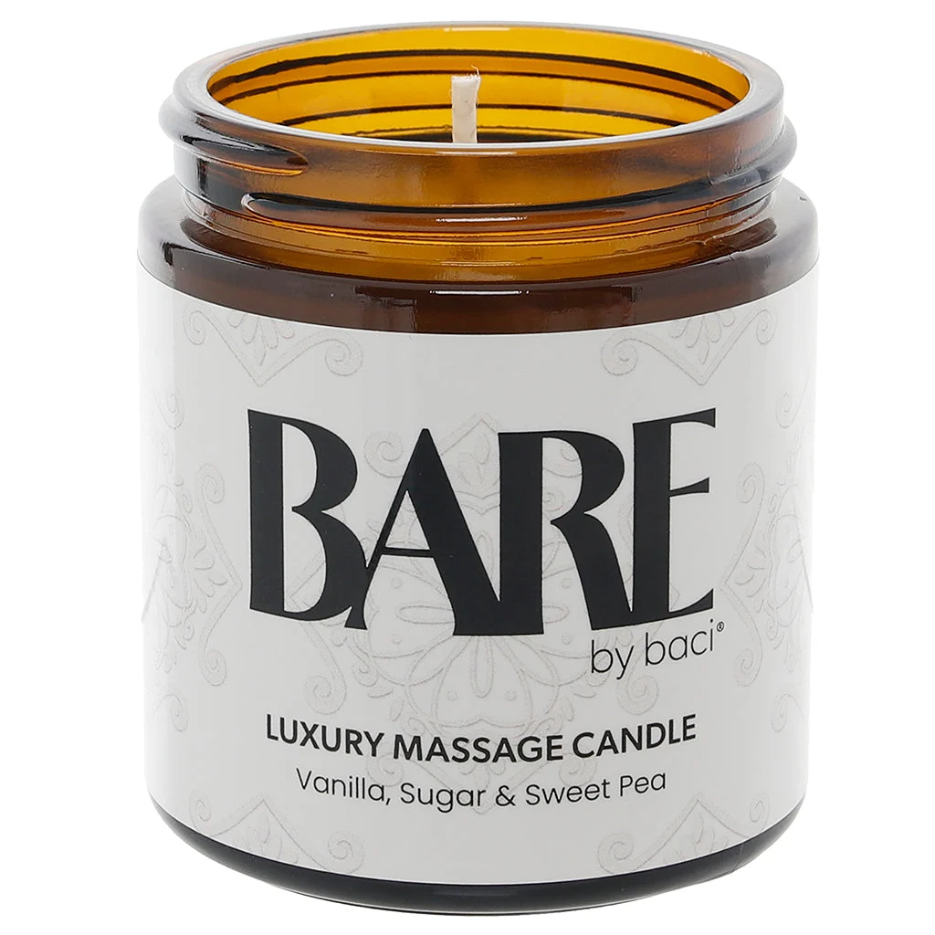 Bare Massage Candle 4oz/118ml in Vanilla, Sugar & Sweet Pea - Image 5