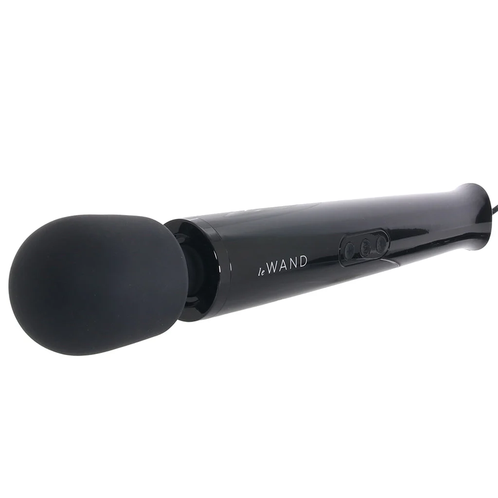 Le Wand Plug-In Massager in Black - Image 2