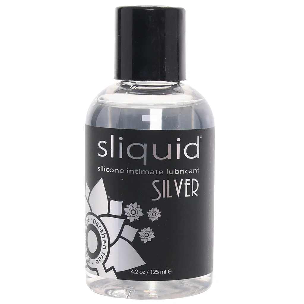 Silver Silicone Intimate Lubricant in 4.2oz/125ml