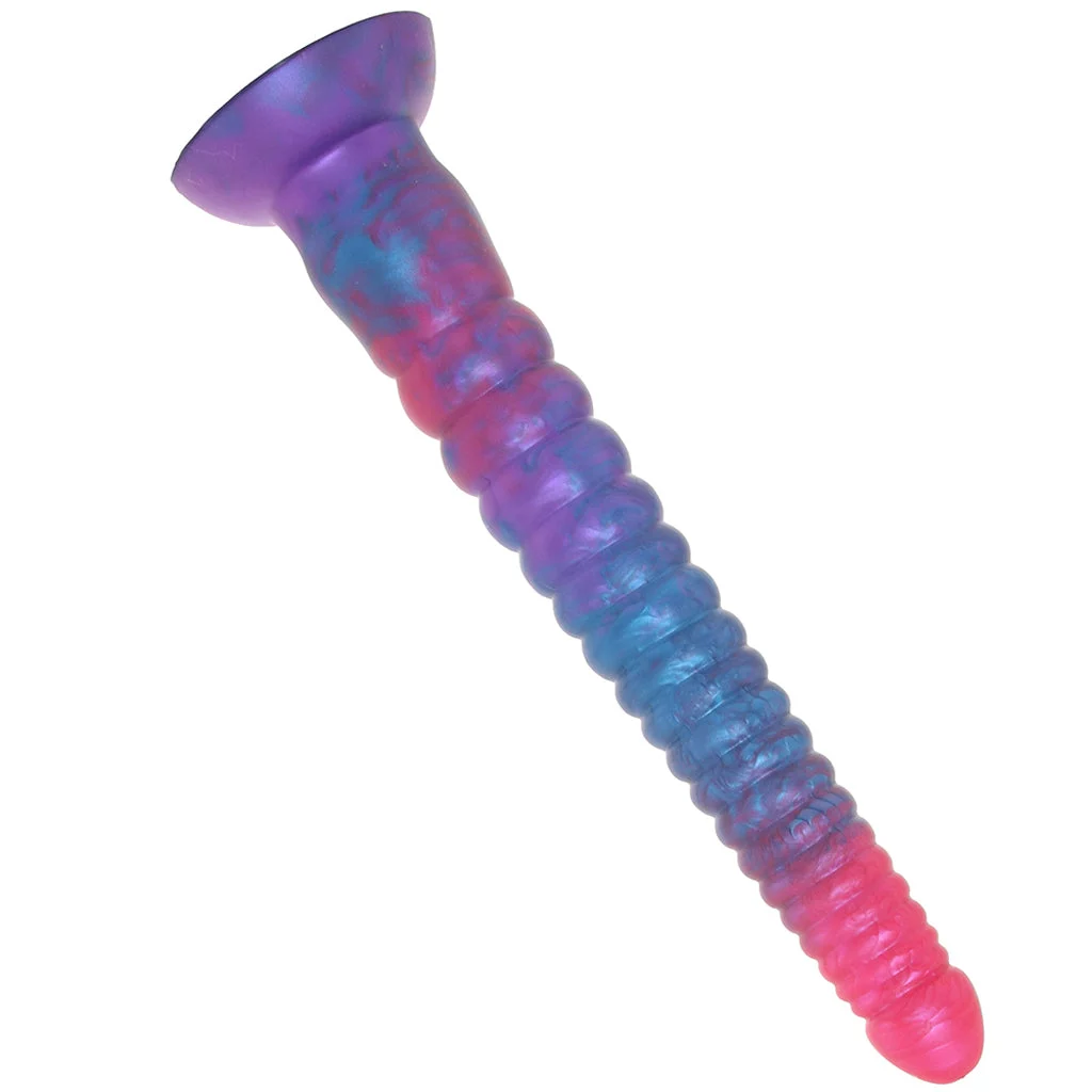 Colours Stacked 12 Inch Dildo in Pink/Blue - Image 3