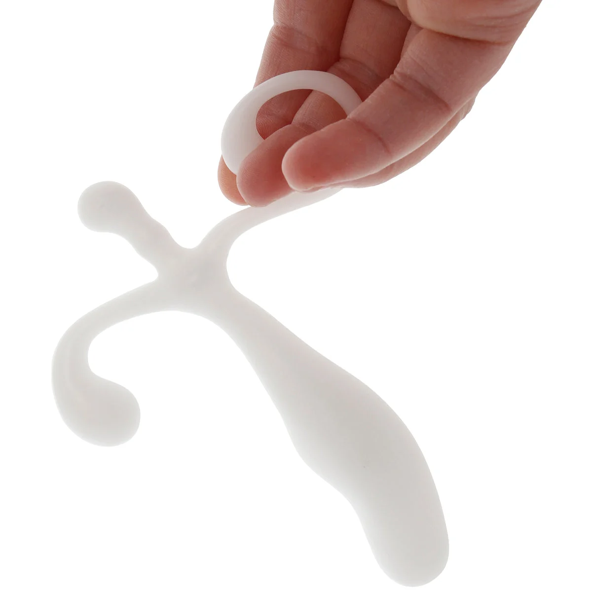 Blue Line 5 Inch P-Spot Massager in White – Image 6