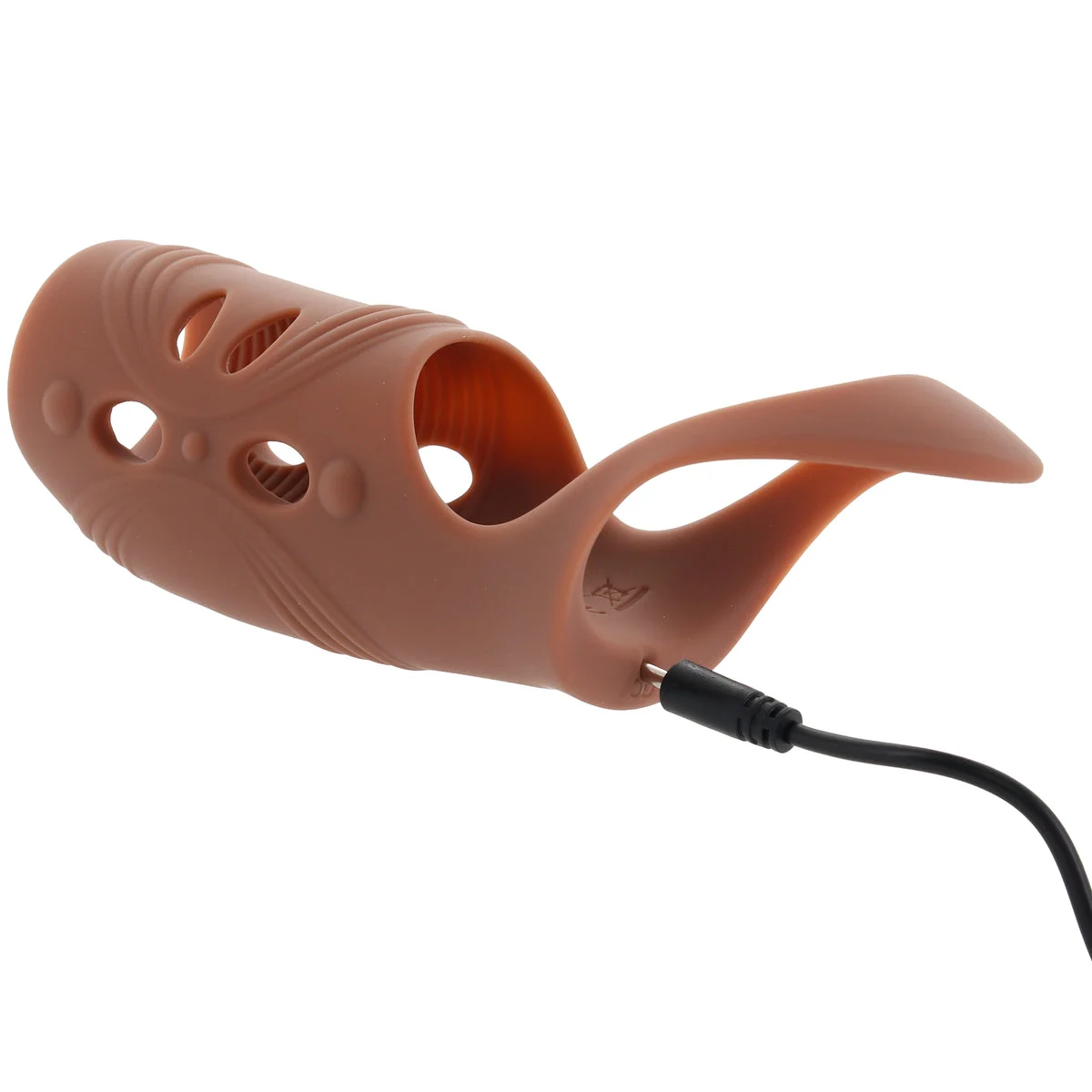 Performance Maxx Open-Ended Vibrating Penis Sleeve in Dark - Image 7