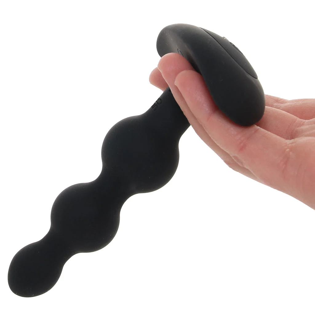 A-Play Beaded 5.5 Inch Anal Vibe in Black – Image 6