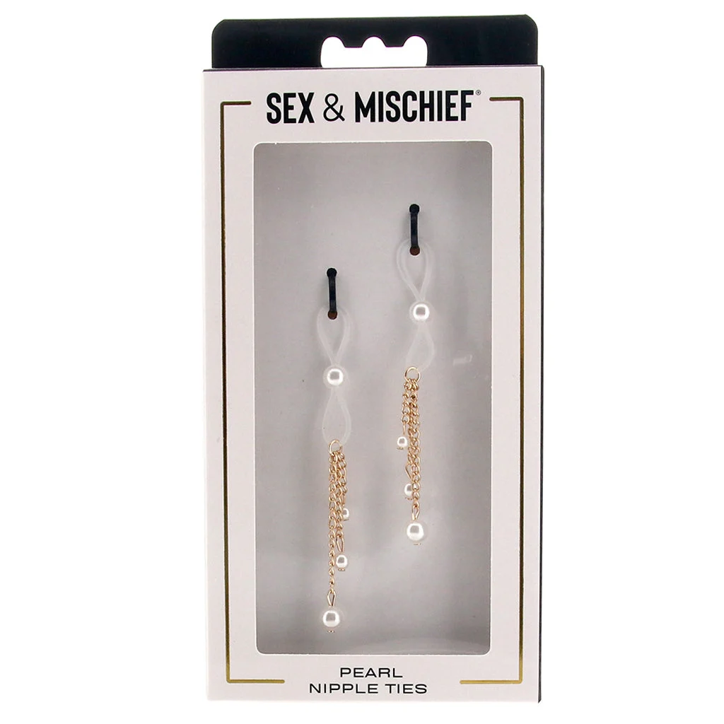 Sex & Mischief Pearl Nipple Ties - Image 6