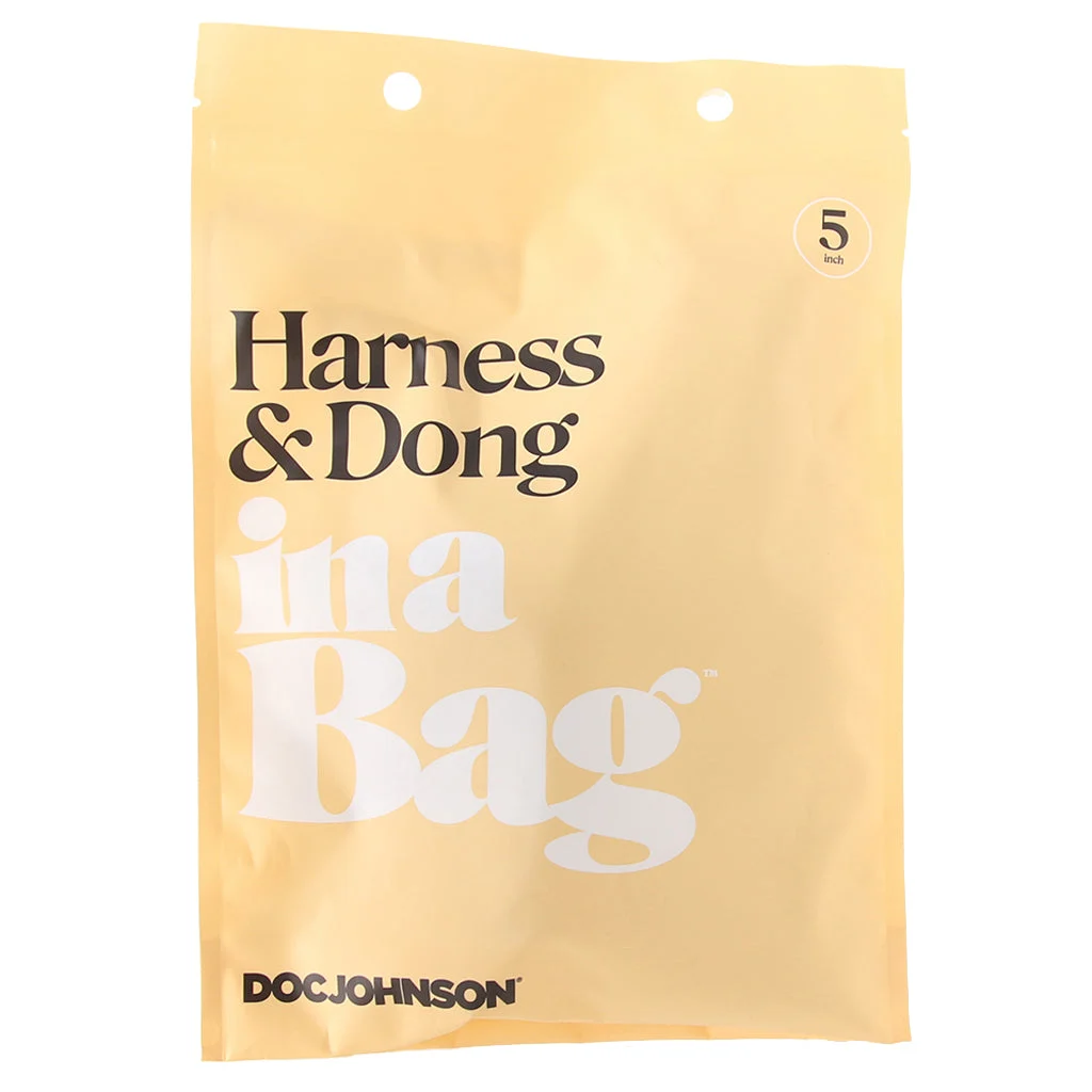 Harness & 5 Inch Dildo In A Bag - Image 6