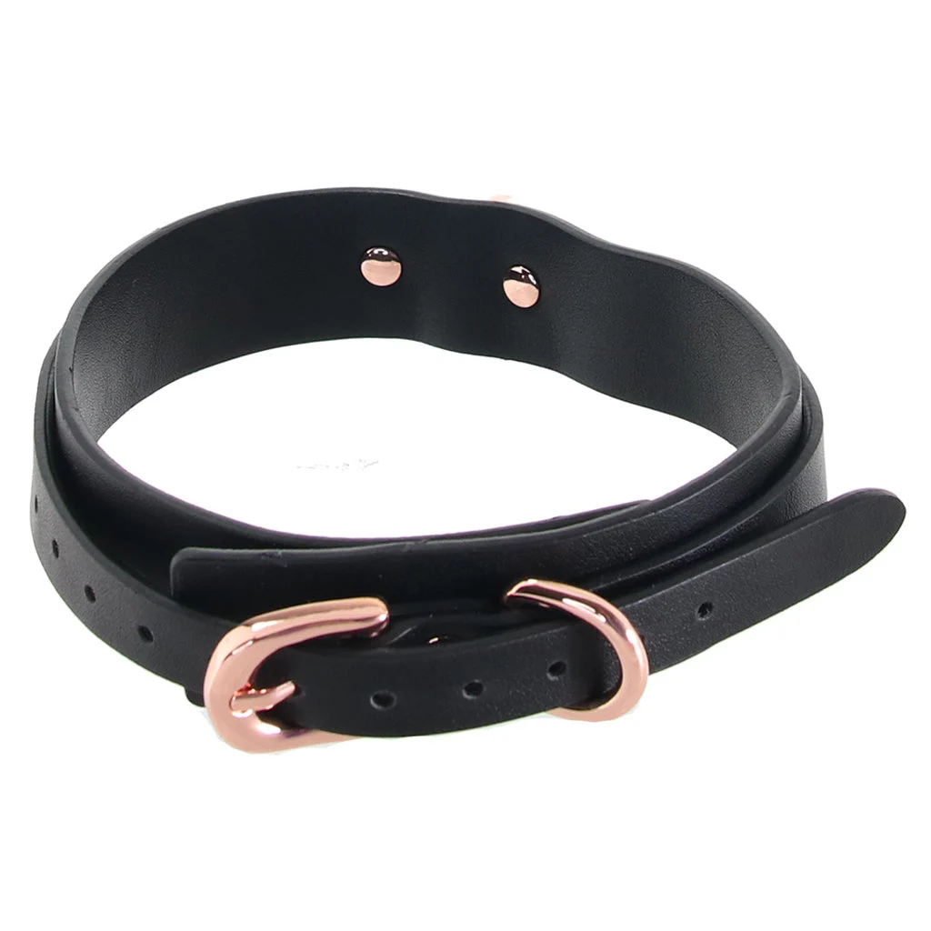 Bondage Couture Collar & Leash in Rose Gold - Image 5
