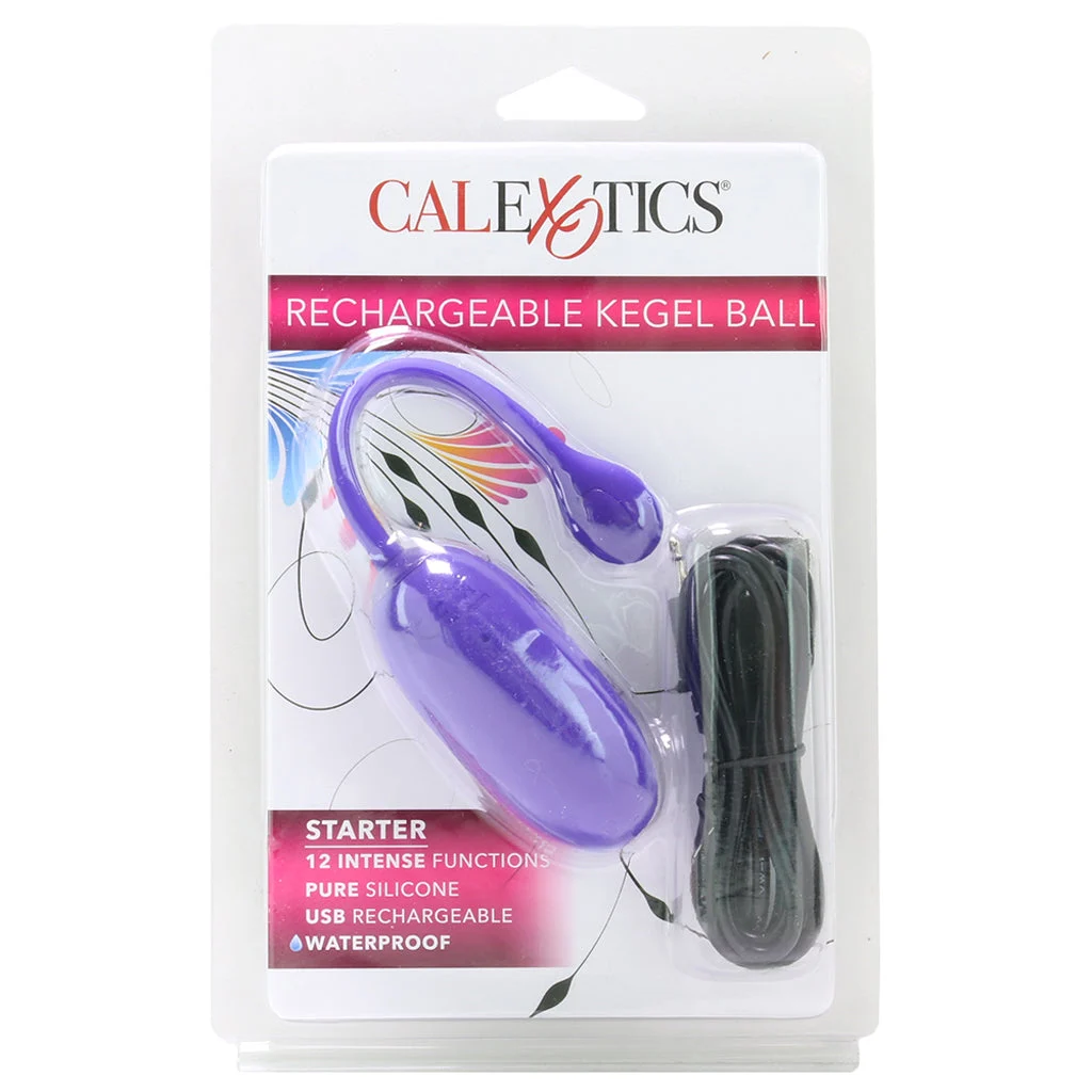 Starter Rechargeable Silicone Kegel Ball in Purple – Image 6