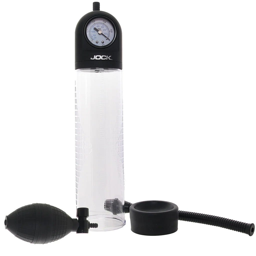 Jock Pump Up Bulb Penis Pump with Pressure Gauge – Image 5