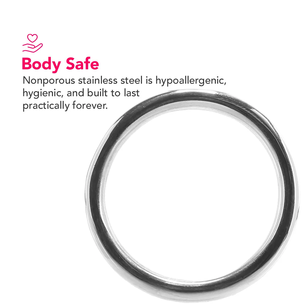 Stainless Steel 3 Piece Cock Ring Set - Image 5