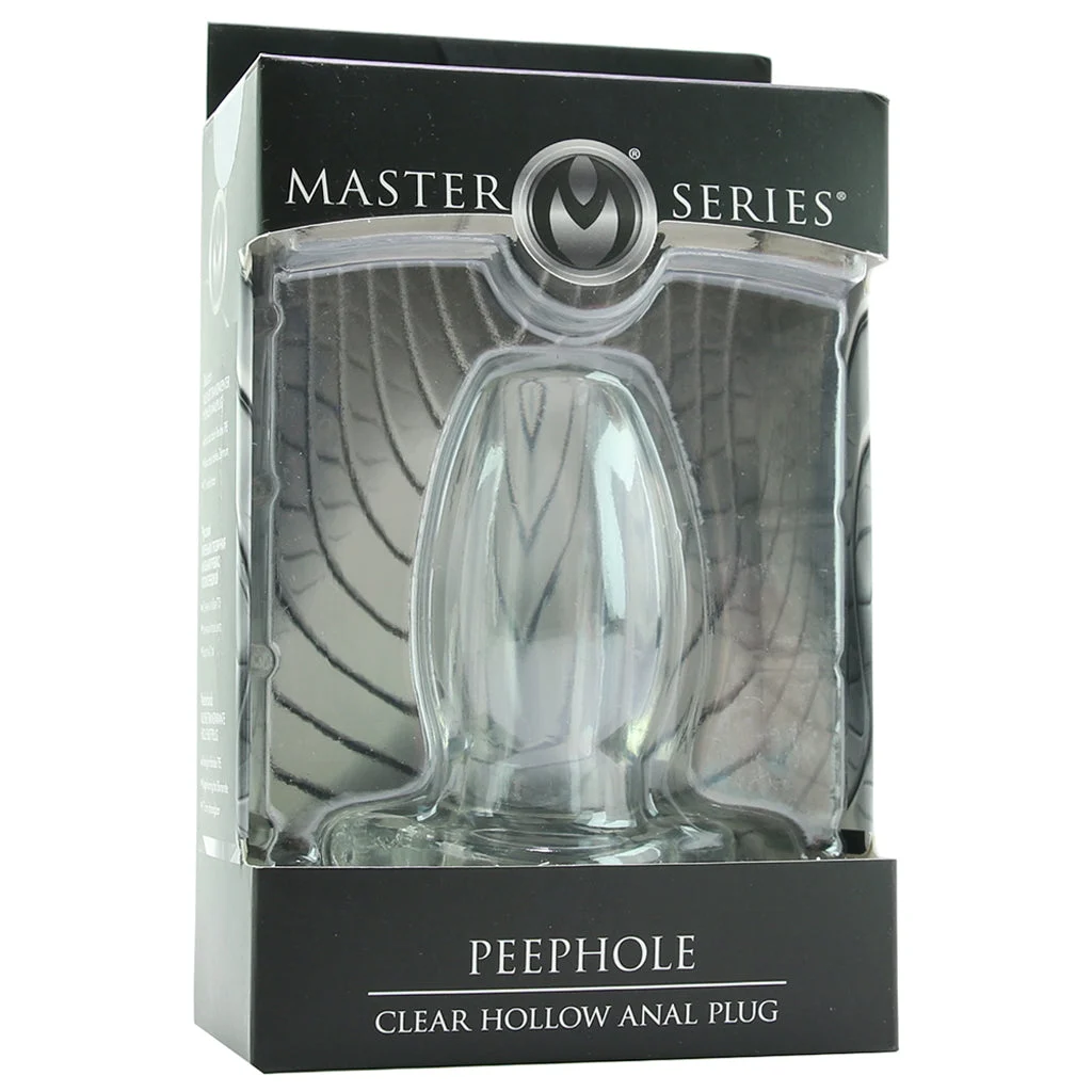 Peephole Clear Hollow Anal Plug - Image 6