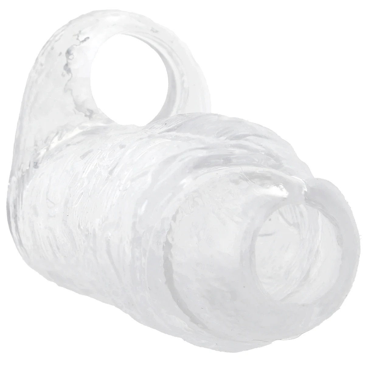 TitanMen 4.5 Inch Cock Sleeve with Ball Strap in Clear - Image 8