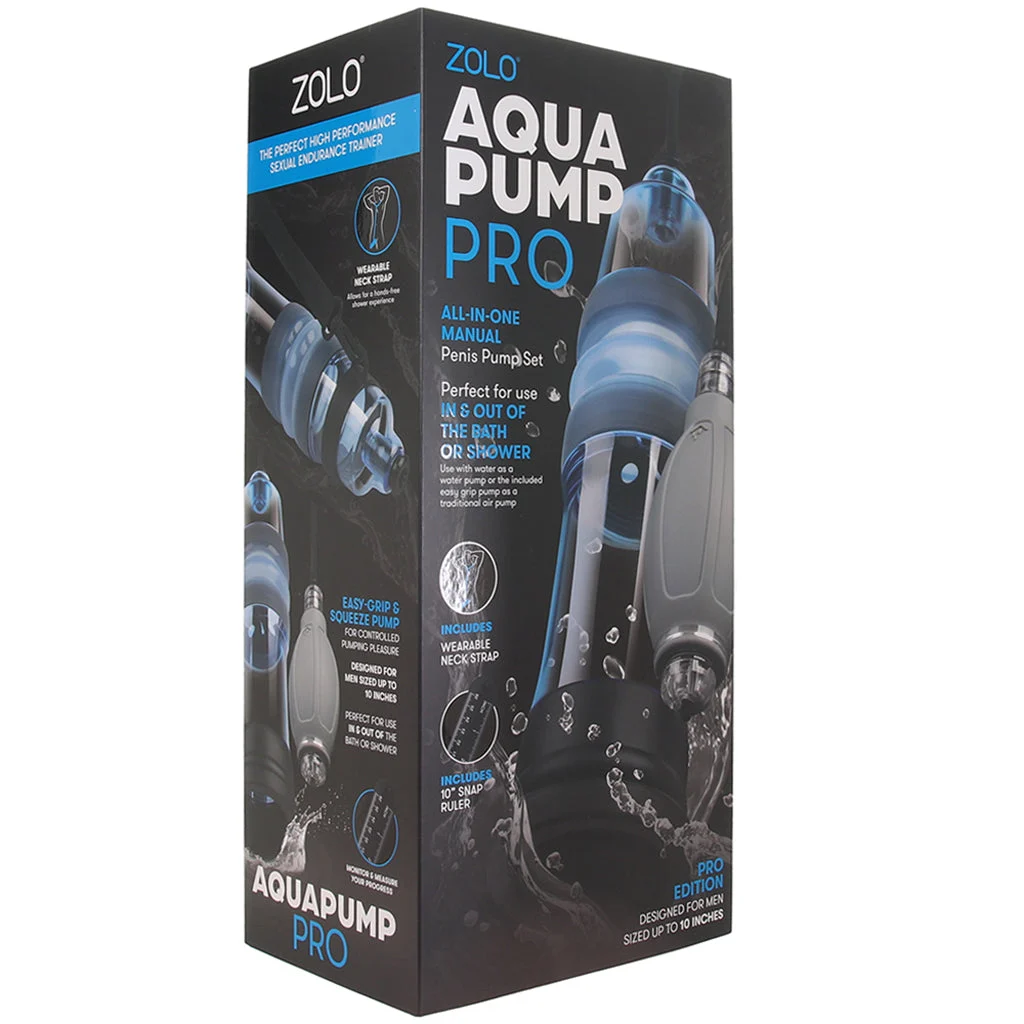 Zolo AquaPump Pro Penis Pump in Blue - Image 6