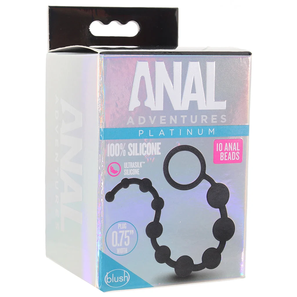 Anal Adventures Platinum Silicone Anal Beads – Image 6