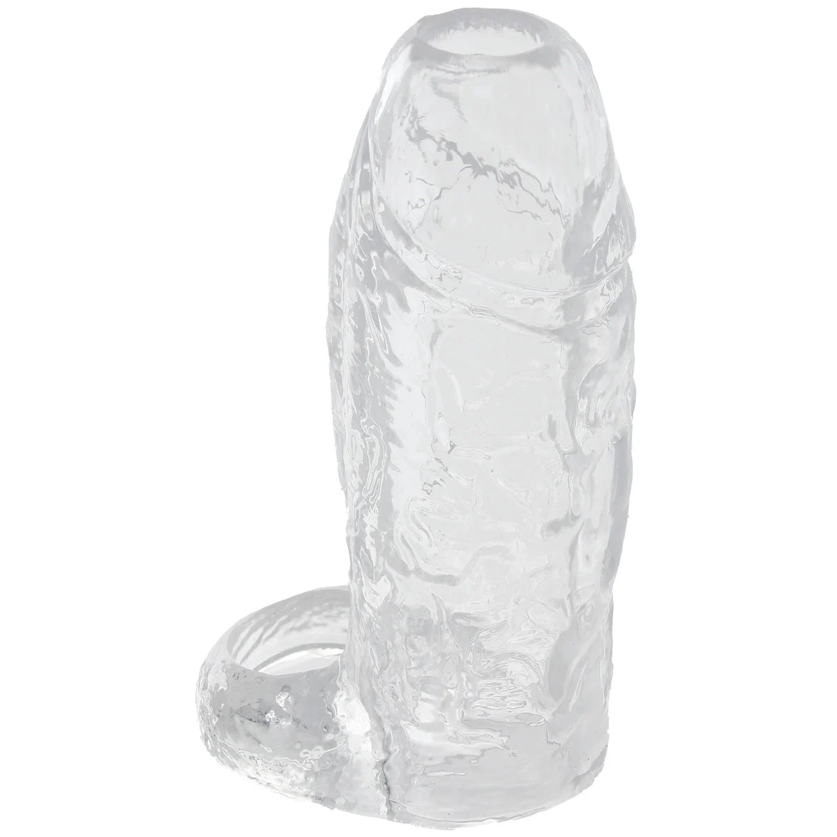 TitanMen 6 Inch Cock Sleeve with Ball Strap in Clear