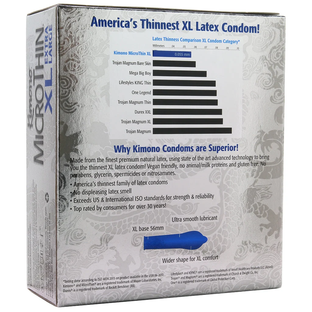 Kimono MicroThin XL Condoms in 36 Pack - Image 3
