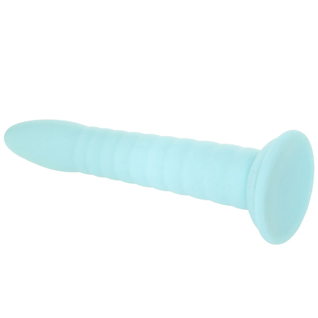 Dillio Platinum Wild Thing 7 Inch Dildo in Teal - Image 5