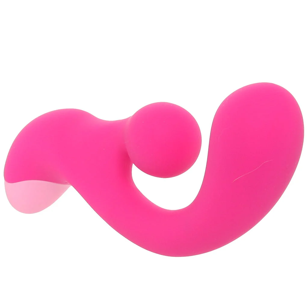 Bang! Gyro Silicone Rabbit Vibe in Pink – Image 2