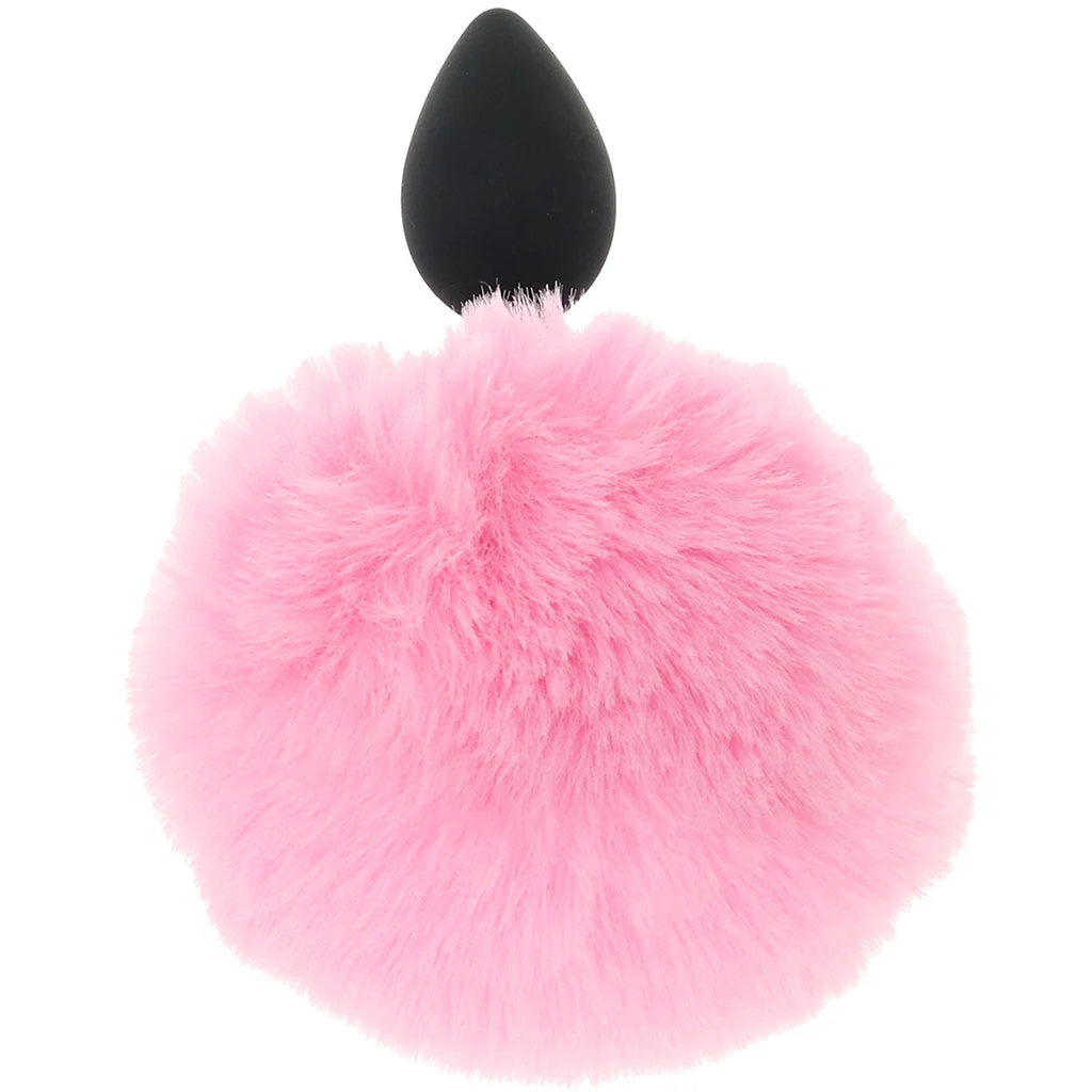 Tailz Fluffy Bunny Tail Silicone Plug in Pink – Image 3