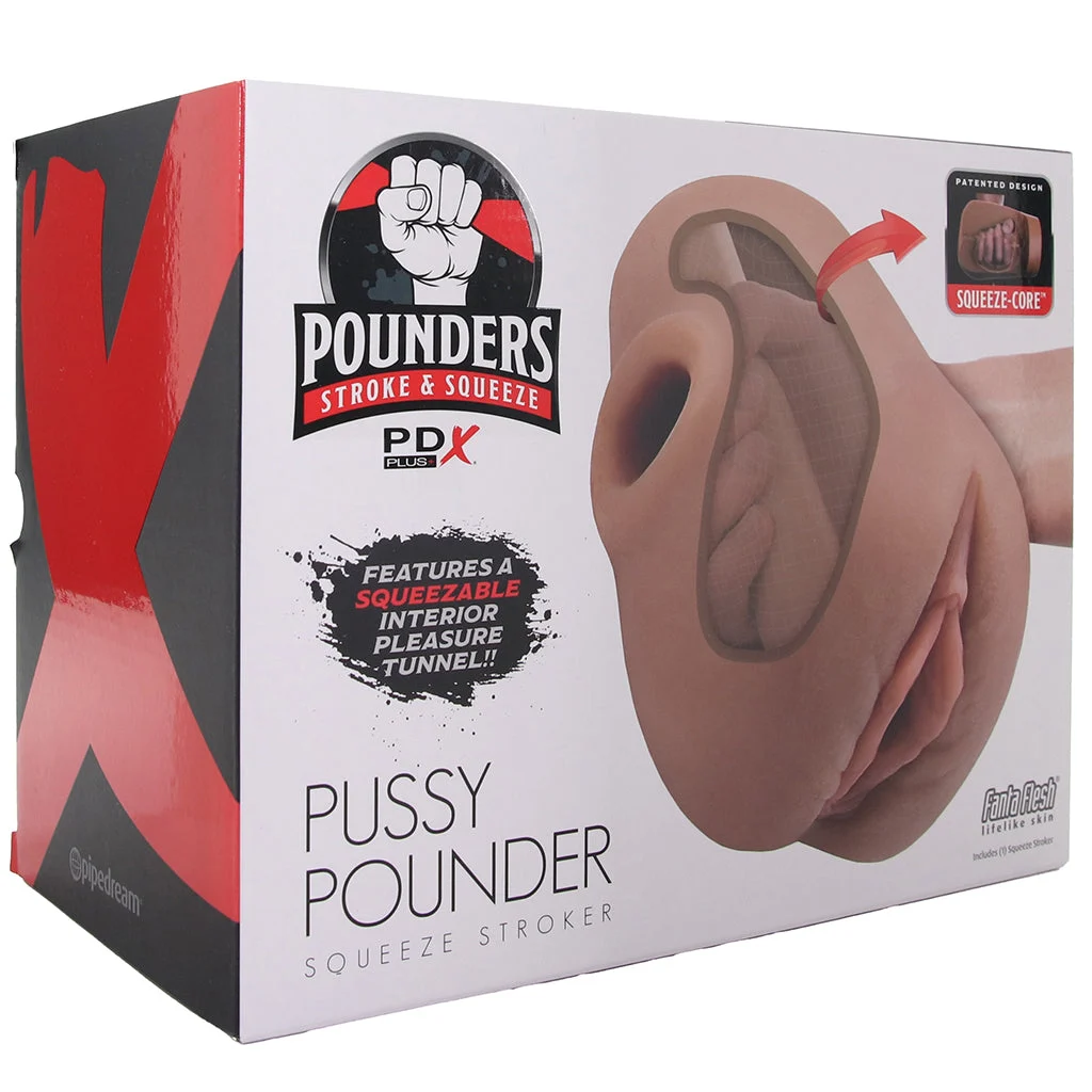 PDX Pussy Pounder Squeeze Stroker in Brown – Image 8