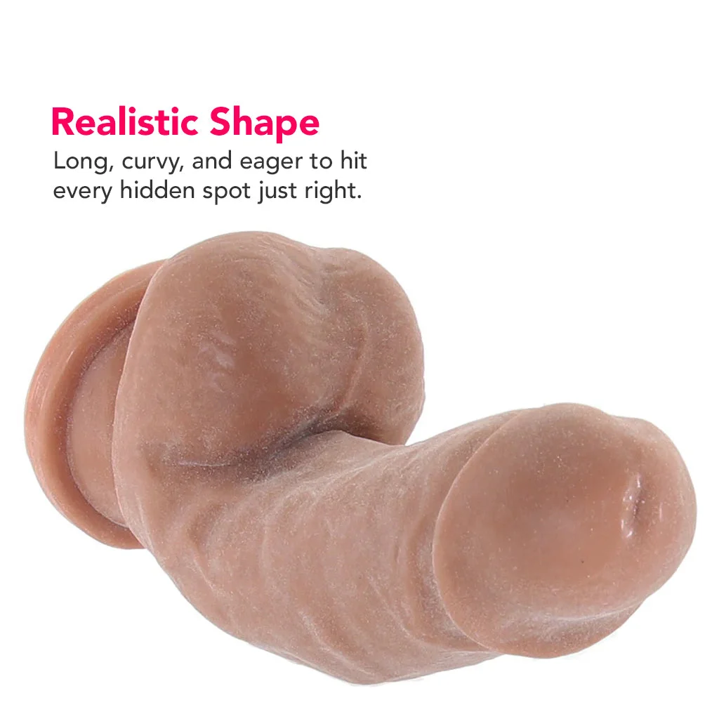 Dr. Skin Plus 7 Inch Girthy Poseable Dildo in Mocha - Image 2