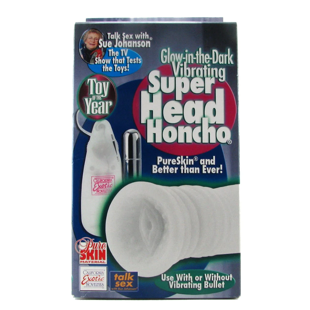 Vibrating Glow Super Head Honcho in White – Image 6