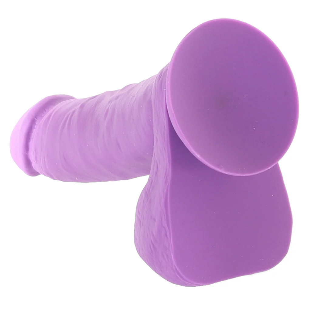 Neo Elite 8 Inch Silicone Dual Density Cock in Purple - Image 5