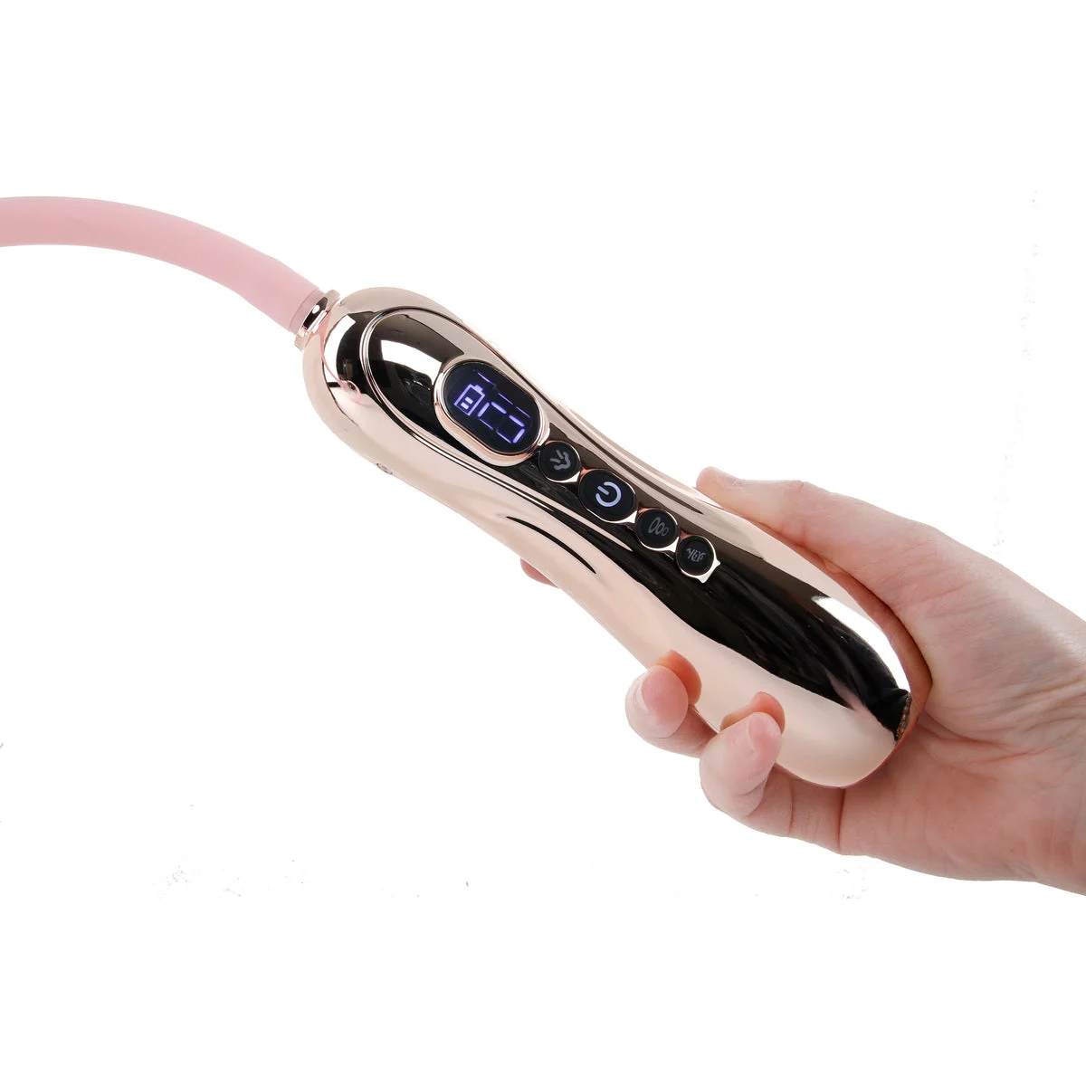 Pumped Vulva & Breast Auto Suction Set with Tongue in Rose - Image 4