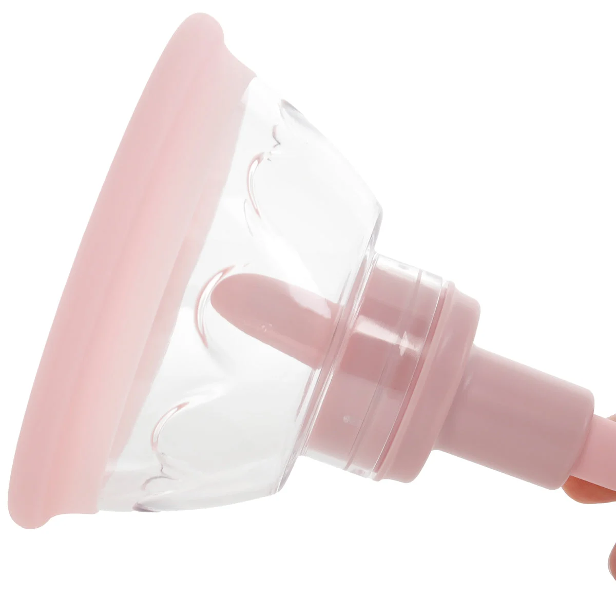Pumped Vulva & Breast Auto Suction Set with Tongue in Rose - Image 2