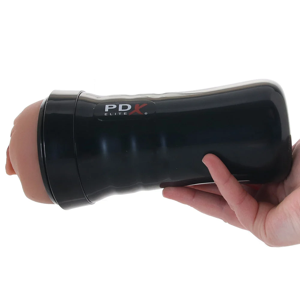 PDX Wet Pussies Super Luscious Lips Stroker in Brown – Image 4