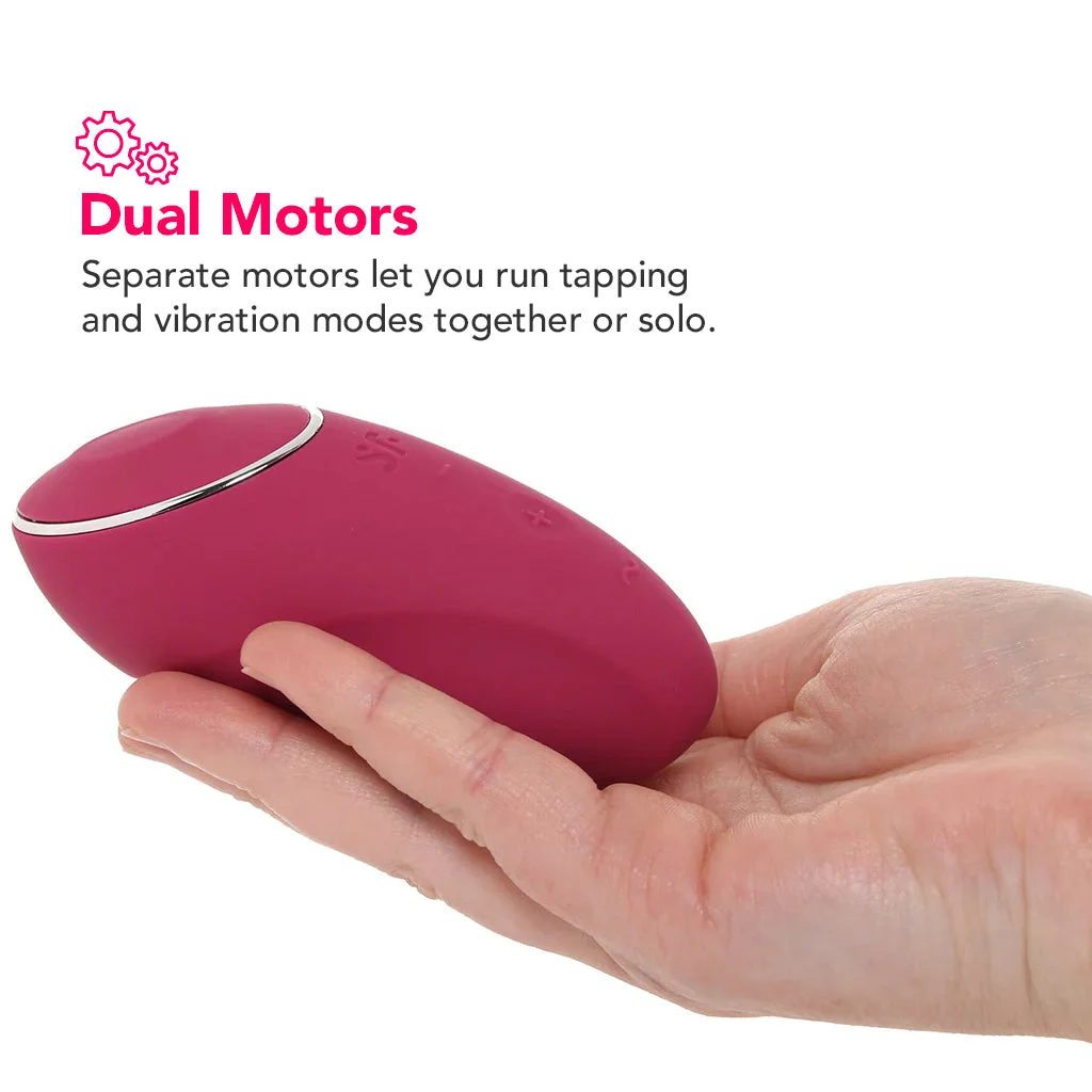 Satisfyer Tap & Climax 1 Tapping Vibe in Red - Image 4